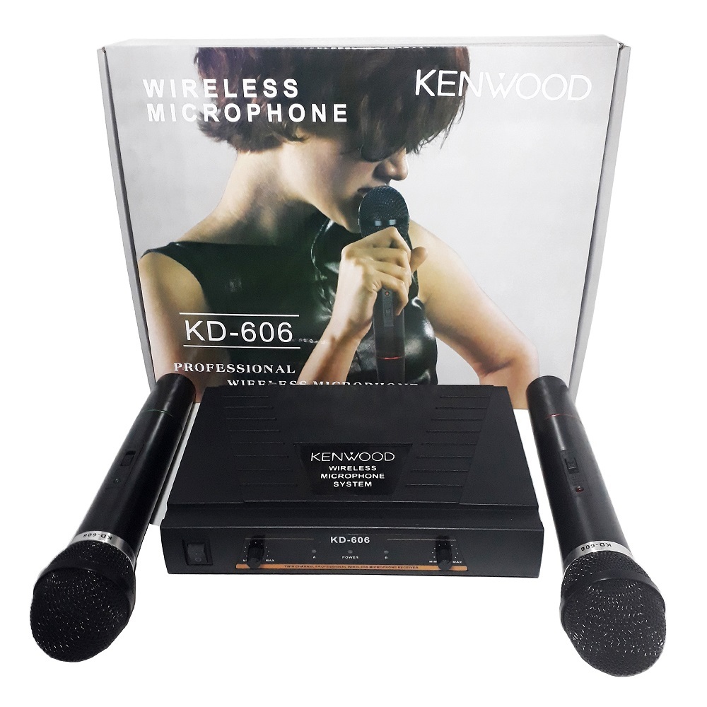 Mic Wireless Kenwood KD-606 Microphone Tanpa Kabel