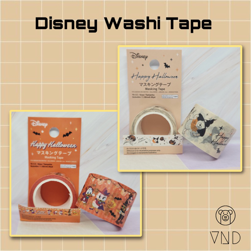 

Disney Halloween Washi Tape ORI Japan/ Hiasan Jurnal/ Scrapbook