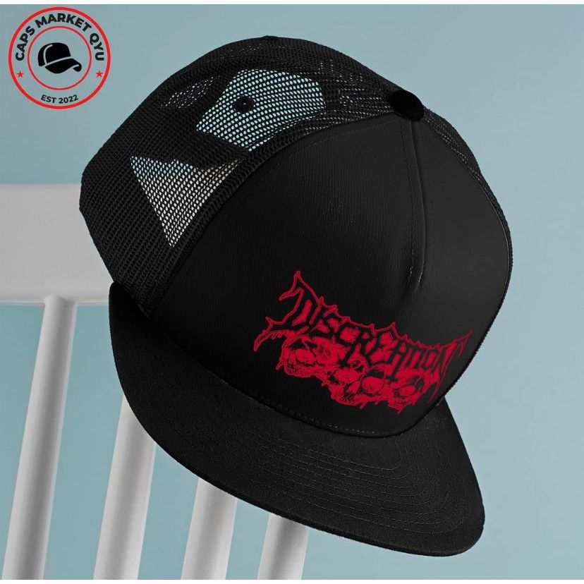 MURAH DISCREATION SNAPBACK TOPI BAND METAL TOPI JARING PRIA TOPI DISTRO TOPI METAL SNAPBACK DISTRO