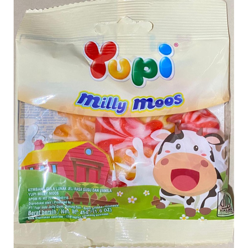 

Permen Yupi Milly Moos Mini 45 gram