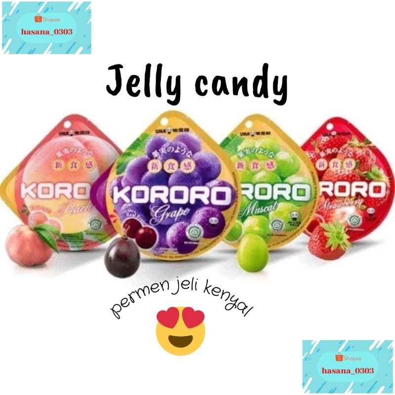 

KORORO Jelly Candy -Permen Jeli Kenyal Aneka Rasa Buah 40 gr