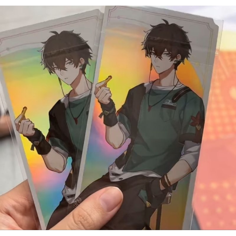 Ready postcard poster hologram collab Convivium Hsr Honkai. star rail danheng march 7 code ticket st