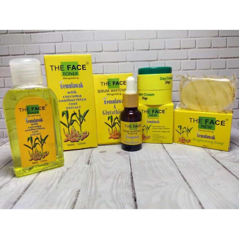 CREAM TEMULAWAK THE FACE BPOM | TEMULAWAK NIGHT CREAM DAY CREAM PAKET LENGKAP