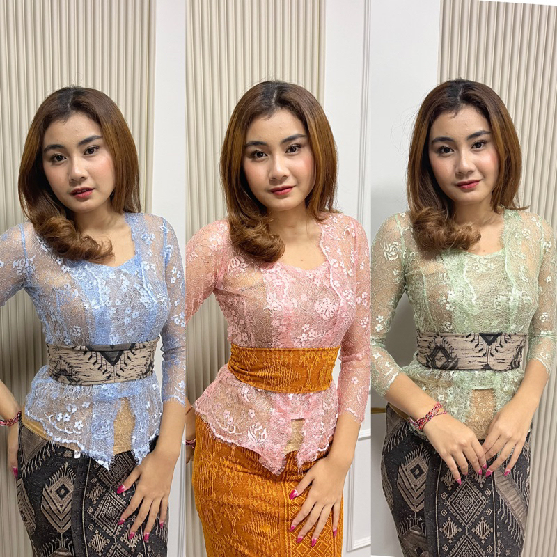 SIMONA KEBAYA Outline Metalik Kebaya Saja Metalik Glossy Ringgit Benang List Perak Kebaya Bali