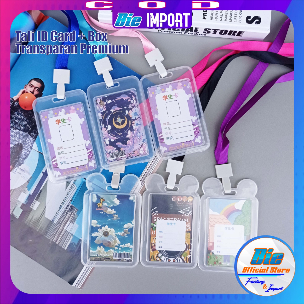 

Tali ID Card + Case Card Box Transparan Premium Import Best Seller