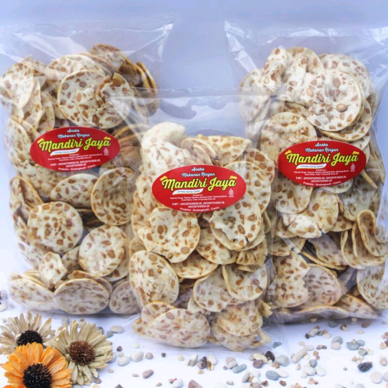 

250g KERIPIK TEMPE SAGU / KERIPIK TEMPE OVAL GURIH!!!