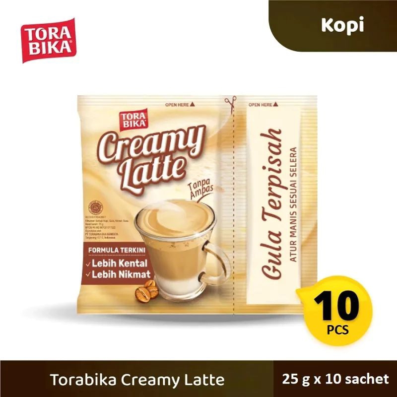 

Torabika Creamy latte renceng 10 sachet 25grm