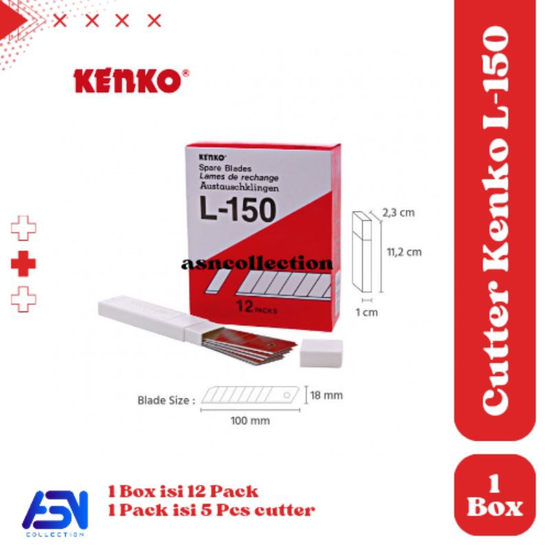 

Refil Cutter Kenko L150 1 Box isi 12 Pack