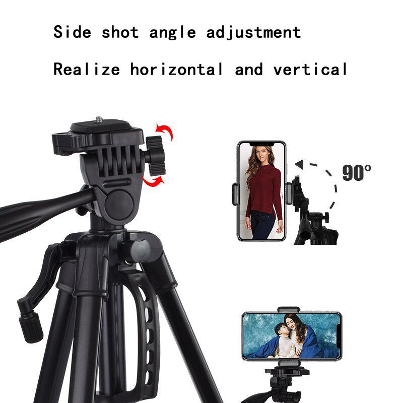 3366 1,4 METER 140 CM PREMIUM PORTABLE TRIPOD KAMERA HANDPHONE HP RING LIGHT