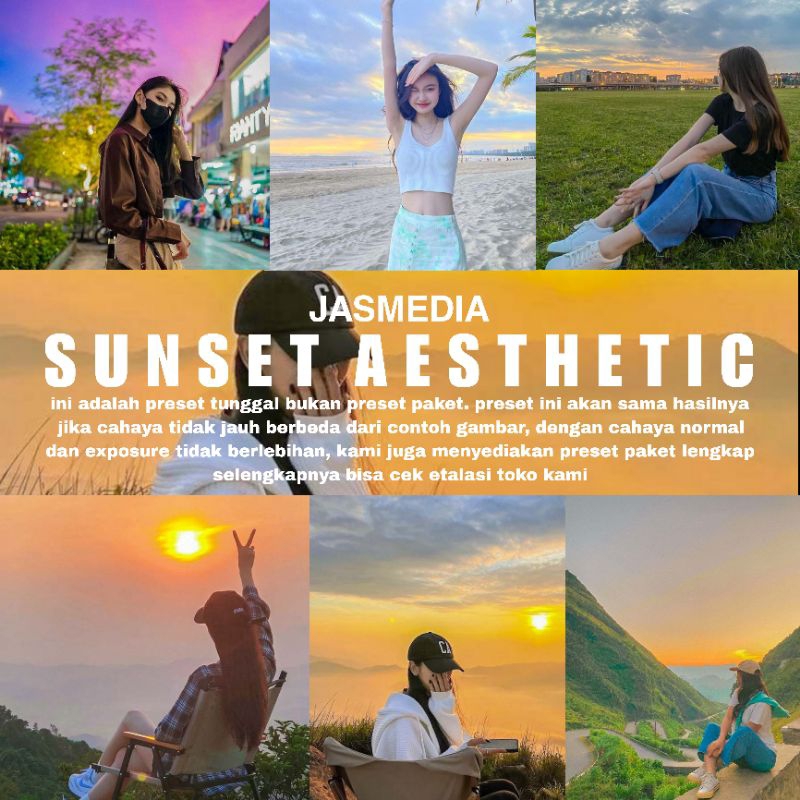 PRESET LIGHTROOM SUNSET AESTHETIC STREET PHOTOGRAPHY PREMIUM PRESET - (iOS & ANDROID) - BEST SELLER 