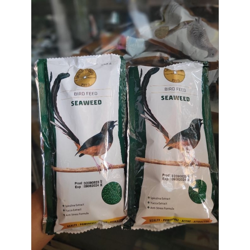 Gold Coin Hijau | Seaweed | Makanan Burung Murai