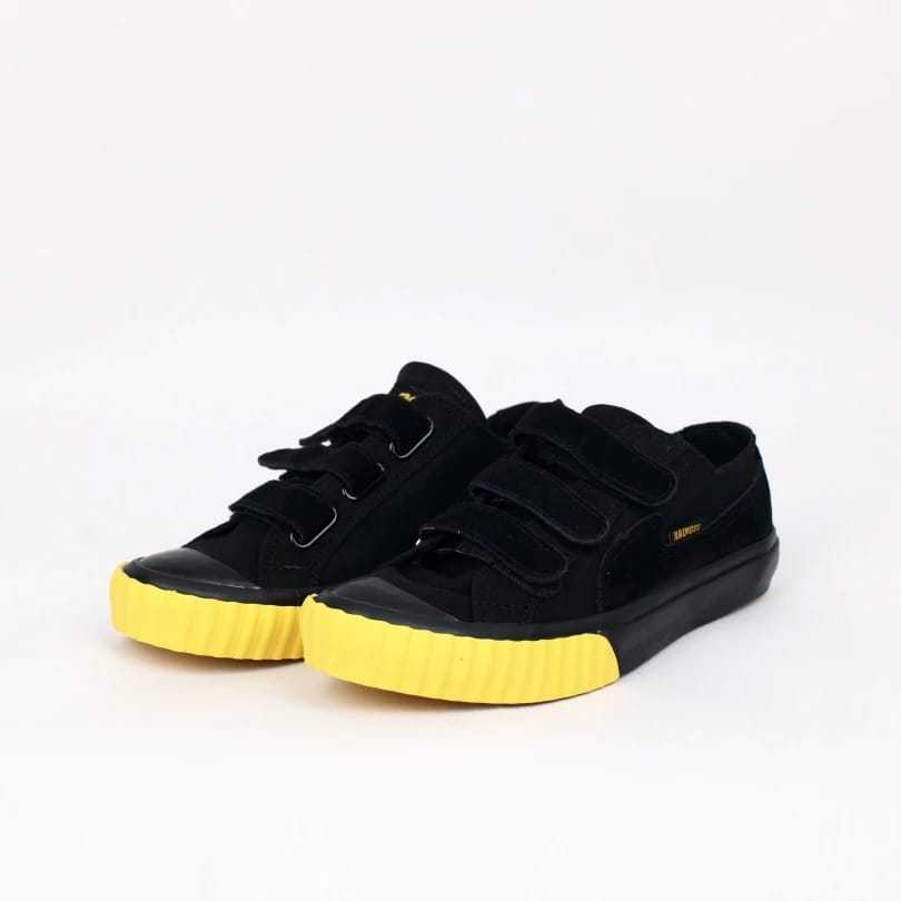 RAINGEL Sepatu Sneaker Lokal / Soka 2 Velcro - Black Yellow