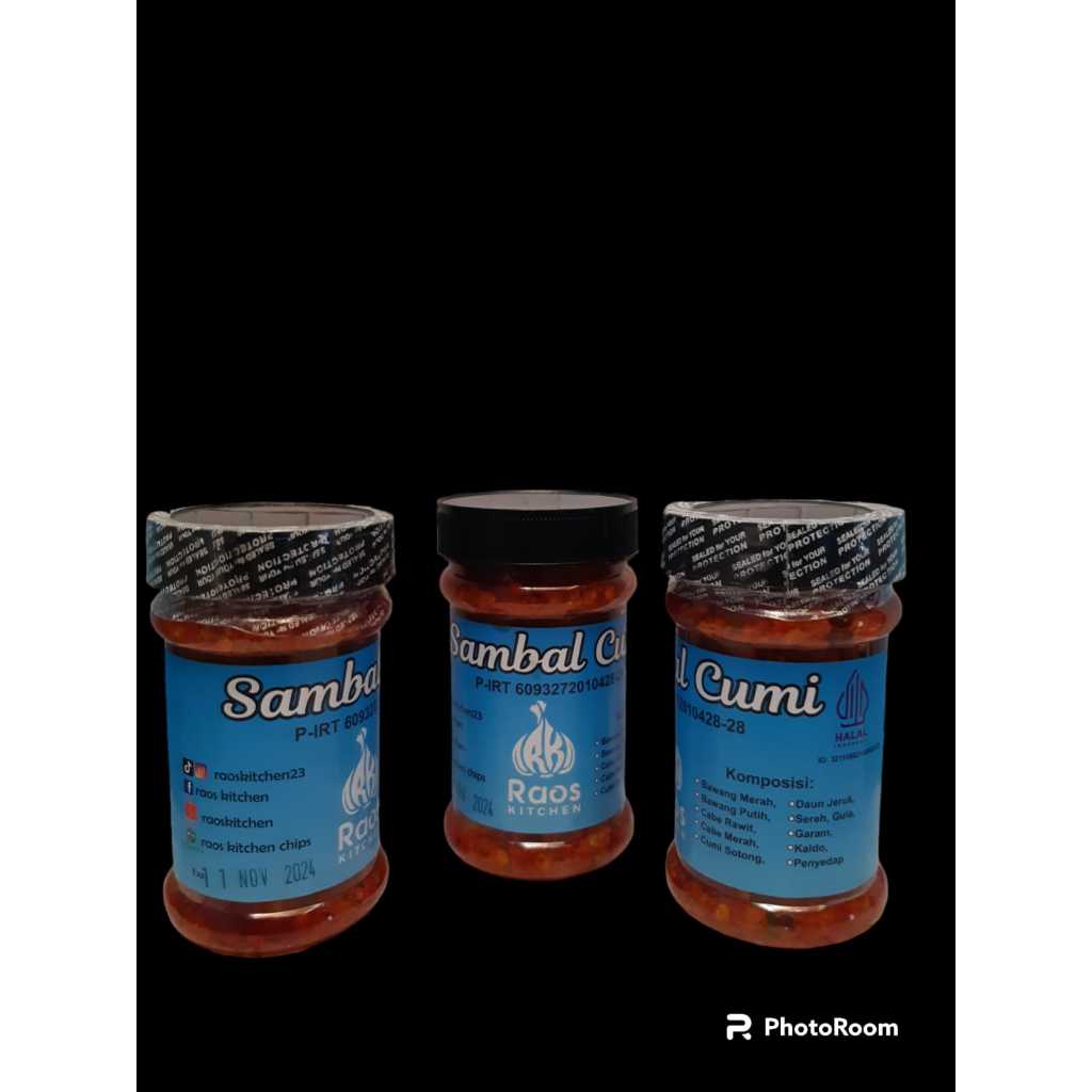 

sambal cumi | sambal kemasan | sambal raos kitchen | raos kitchen | raos chips