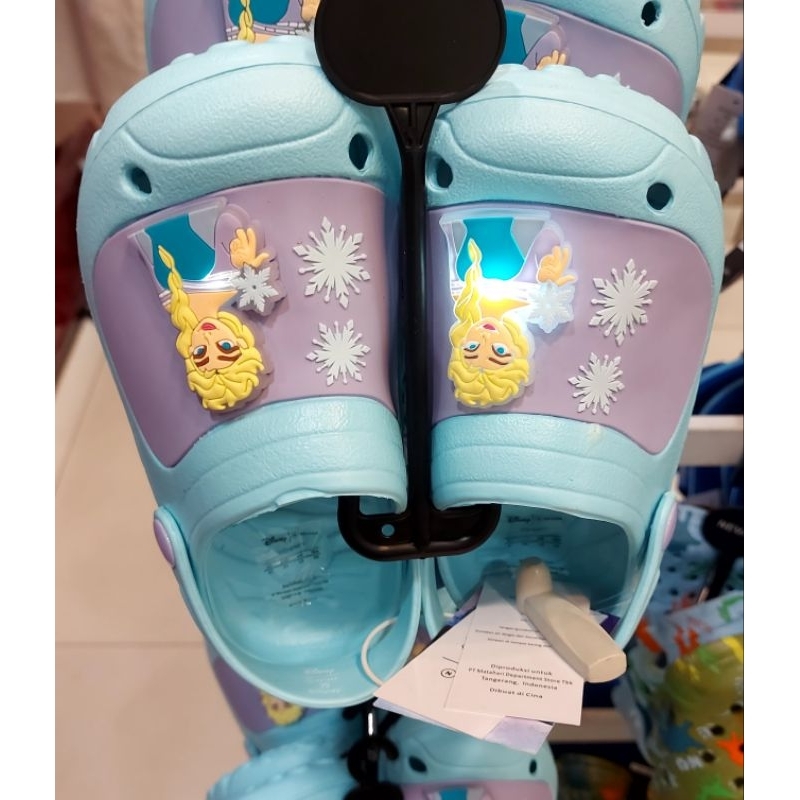JUMBO SALE‼️ Sandal crocs anak LED bisa nyala FROZEN size 30-35