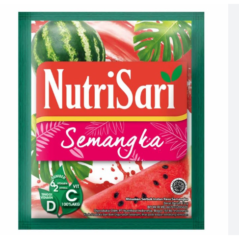 

Nutrisari Minuman Rasa Semangka 1 Renceng isi 10 Saset