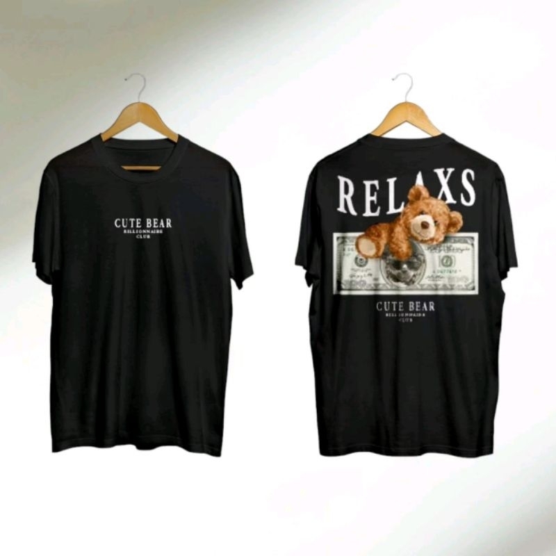 KAOS DISTRO BEAR RELAX DOLLAR MONEY Keren BILLIONAIRE CLUB