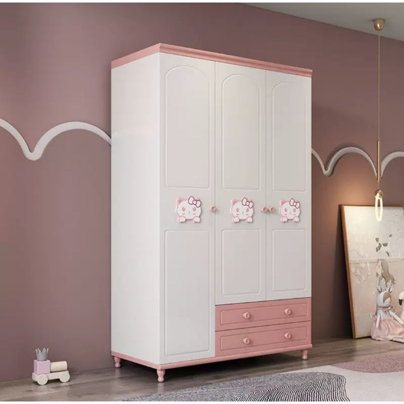 lemari pakian anak hello kitty 3 pintu