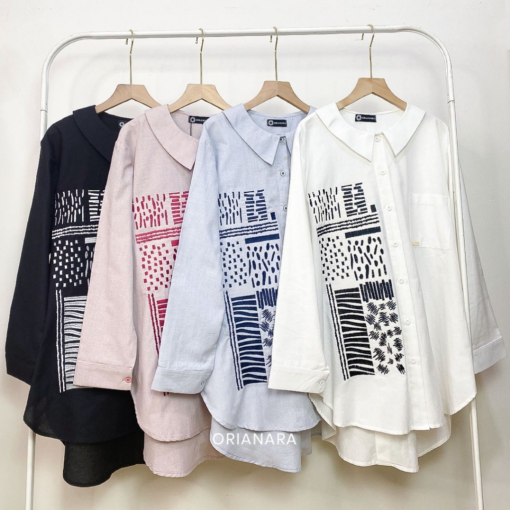 *ORIANARA* ORLAN SHIRT SEMI OVERSIZED