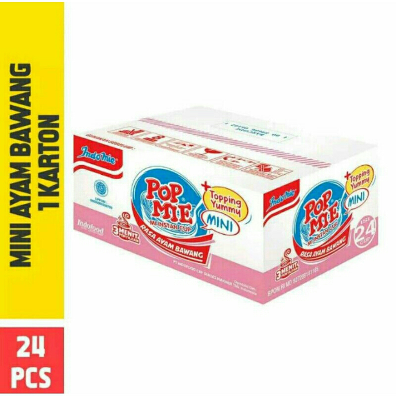 

POP MIE MINI INSTAN RASA AYAM BAWANG 1 KARTON