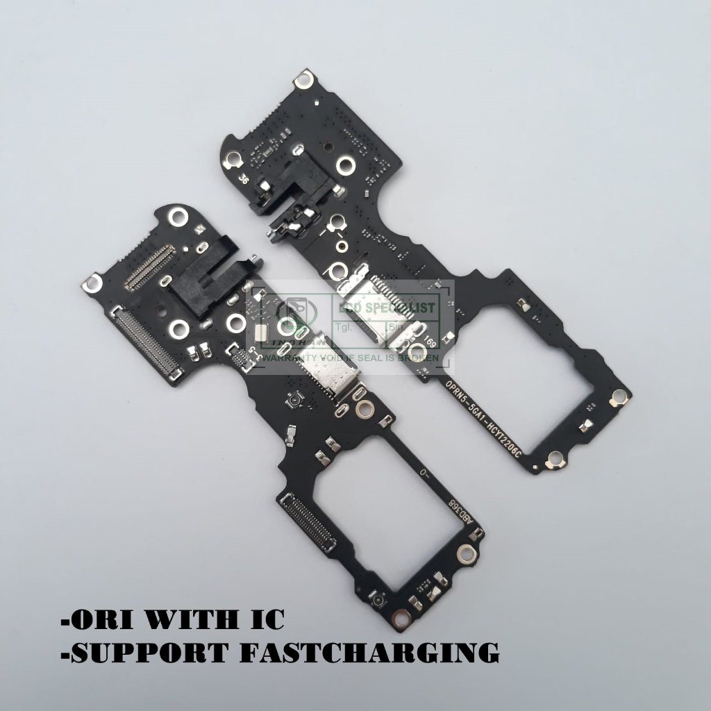flexibel cas / board charger / papan cas oppo reno 5 5g +con h/f+mic ORI with IC