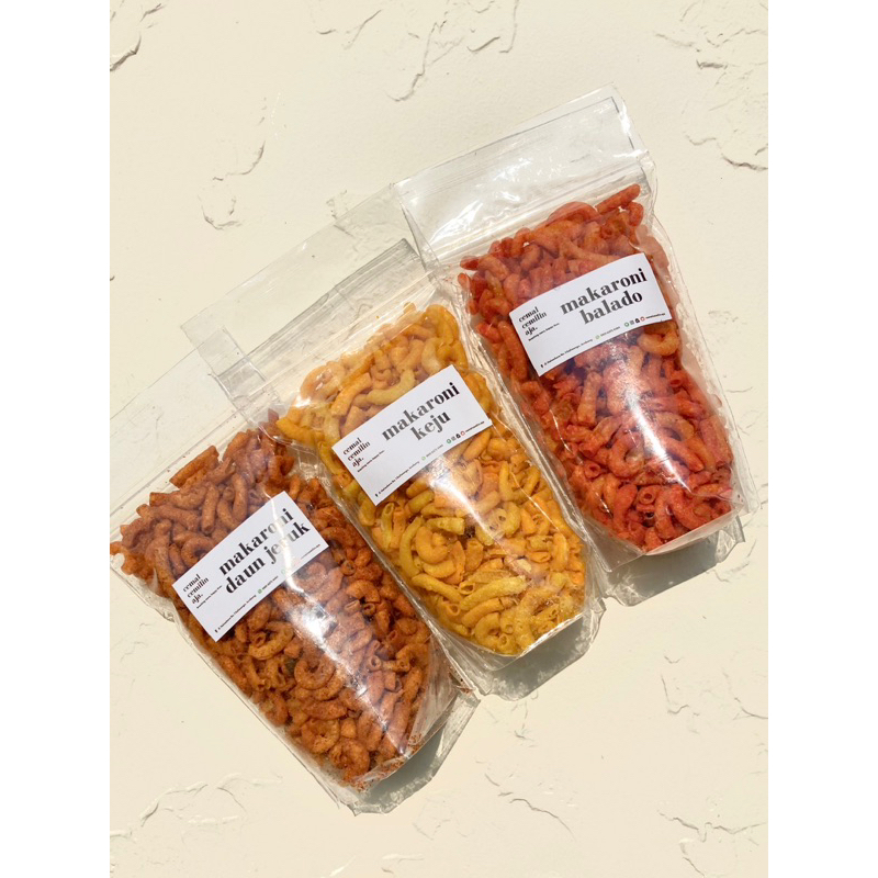 

MAKARONI PEDAS DAUN JERUK, BALADO, KEJU