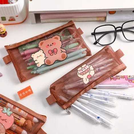 

FANSTORE_PKU / COD / Tempat Pencil / Kotak Pensil Zipper / Coklat Motif / Jaring Transparant / Cute / Pena / Pulpen / Penghapus / Tipe / Sekolah / Pengaris / Rabbit / Strawberry / Bear / Dinosaurus / Makeup Model / Brown / Pena / Dompet Koin / PEKANBARU