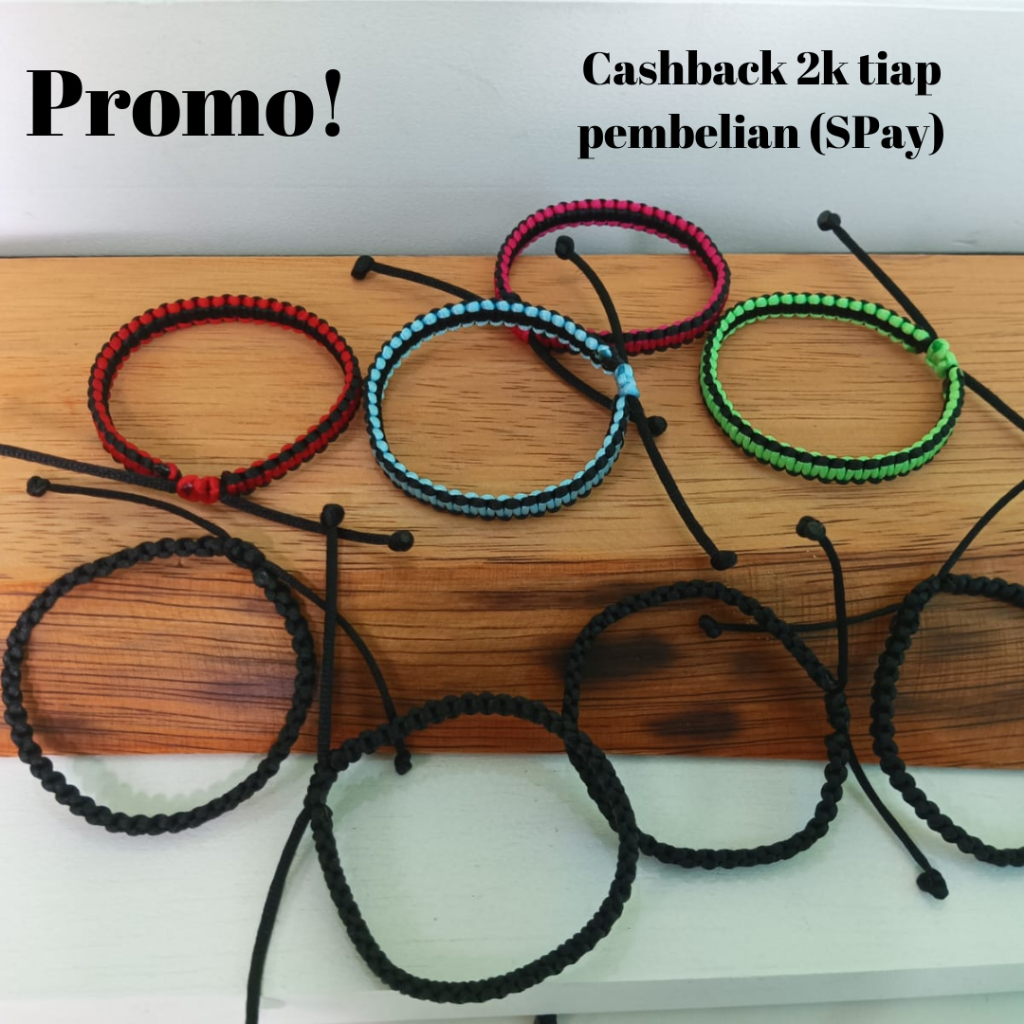 PROMO CASHBACK Gelang Couple Estetik PREMIUM | Gelang Couple Persahabatan PREMIUM Berbagai Warna |  