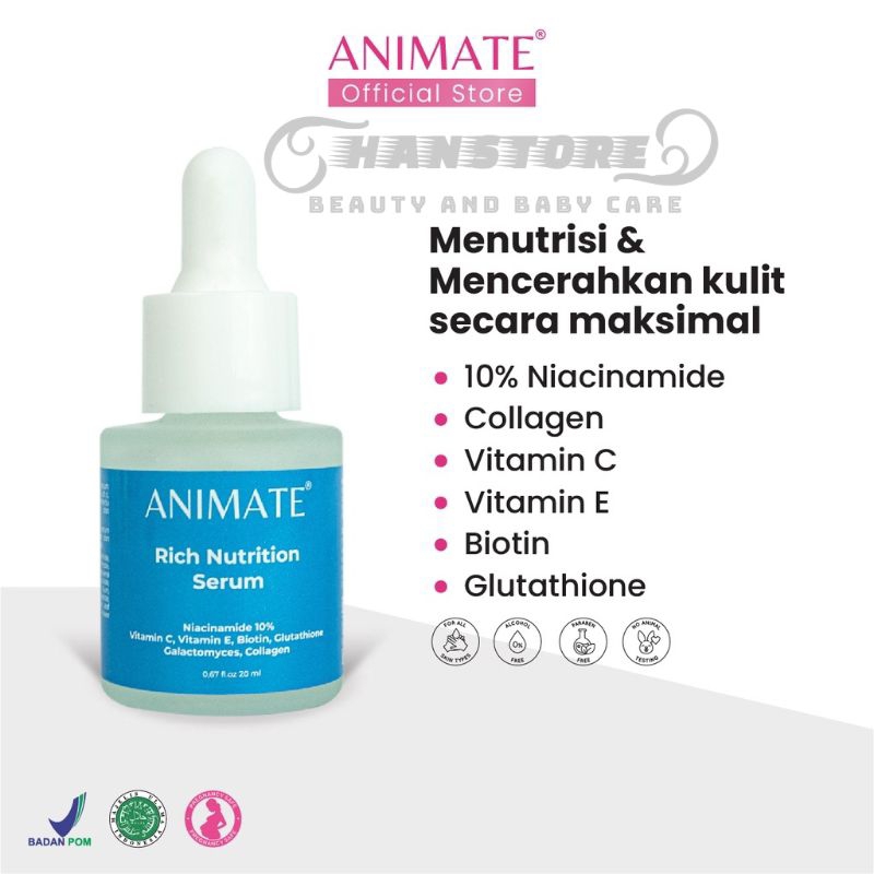 Serum animate biru Animate Rich Nutrition Serum 20 ml
