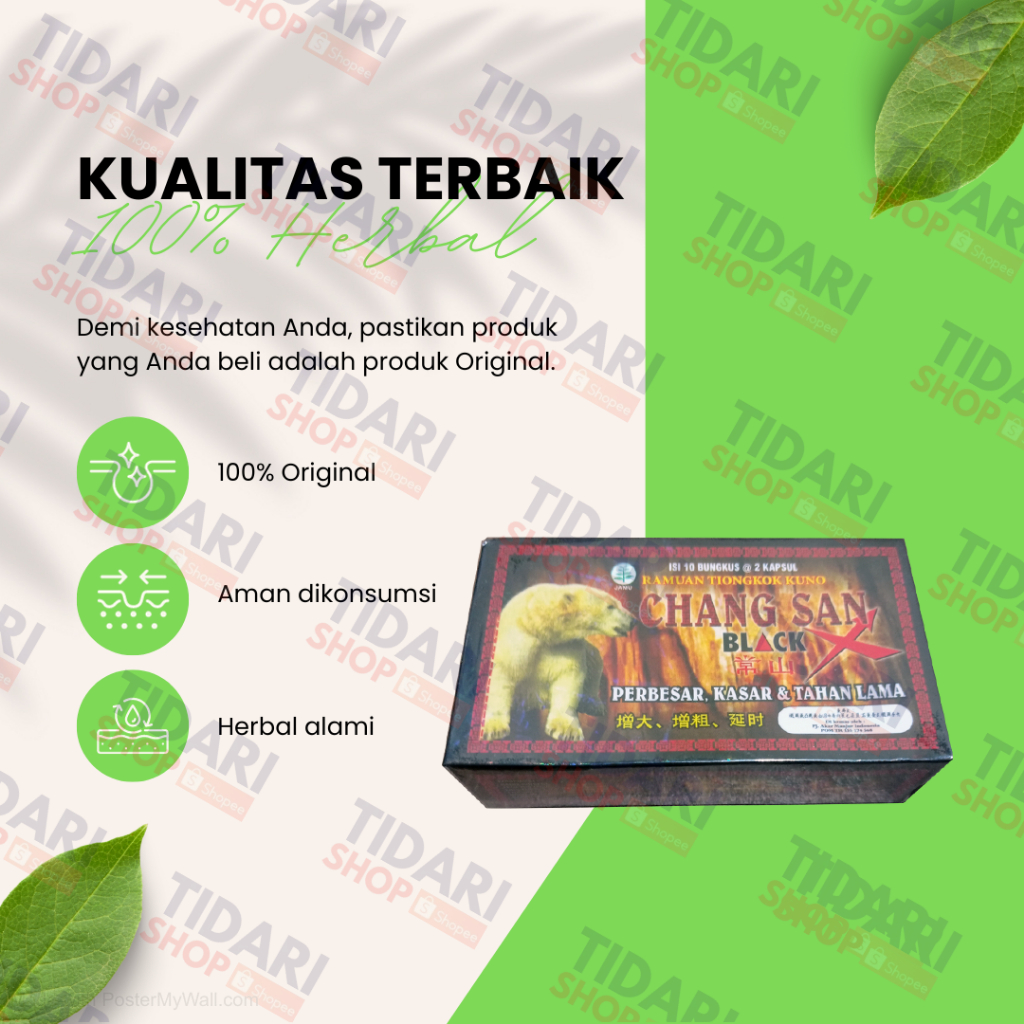 Suplemen Kesehatan HerbalChangSan Black Original Jamu Pria Tahan Lama