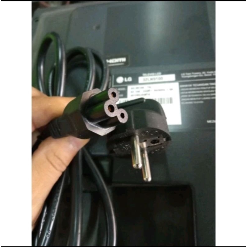 Kabel Power Tv Lcd Led LG Lubang 3 Bulat