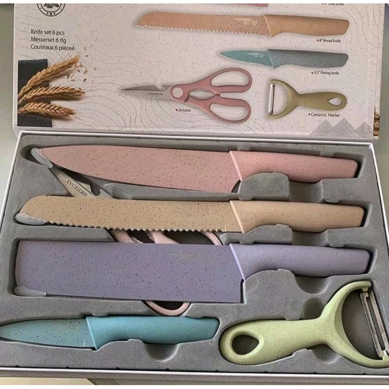 Pisau Dapur Set Terlengkap, Corrugated Kitchen Knife