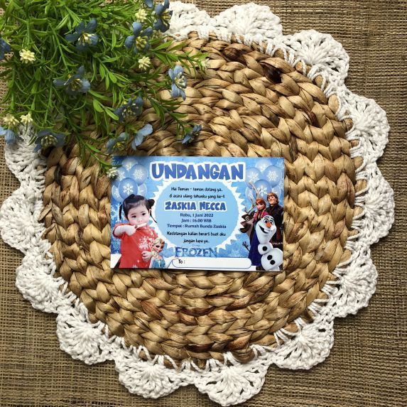 UNDANGAN BIRTHDAY CUSTOM - CETAK UNDANGAN ULANG TAHUN ANAK