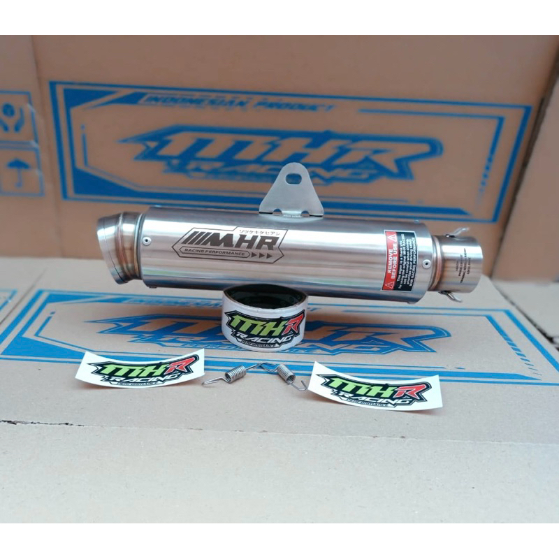 Silincer Knalpot MHR RACING Tipe CR 1 pro stainles stell inlet 50