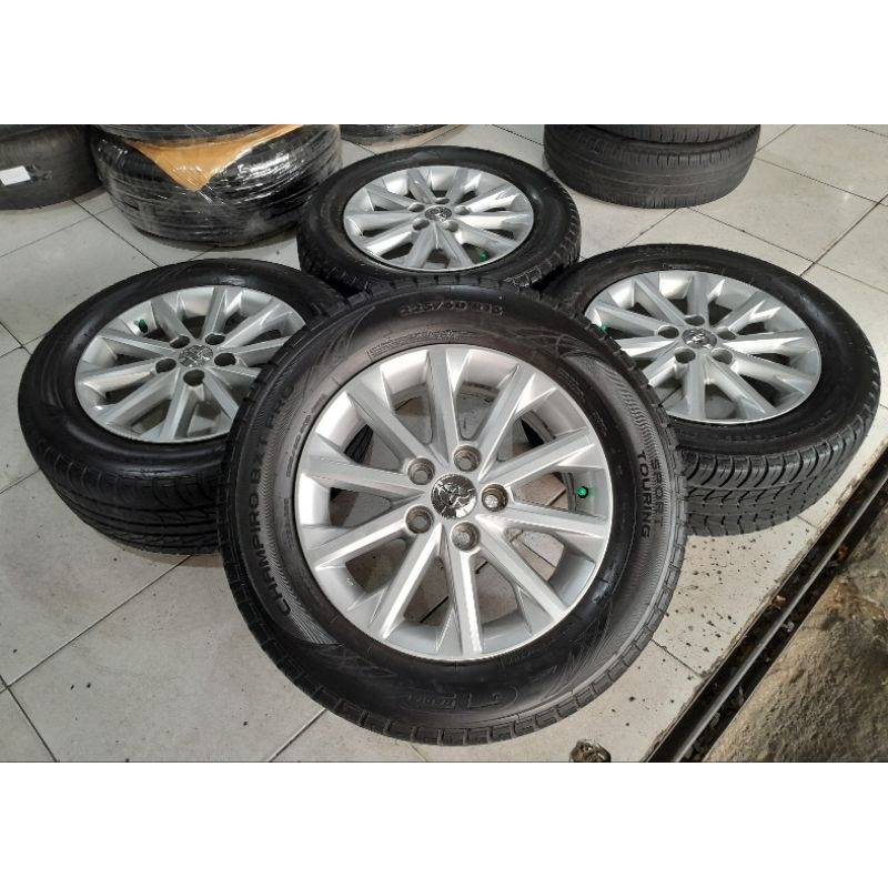 Velg Mobil Bekas Ori Copotan Camry Ring 16 Baut 5x114 ÷Ban GT 225 60 R16 Buat Inova Grand Max Apv