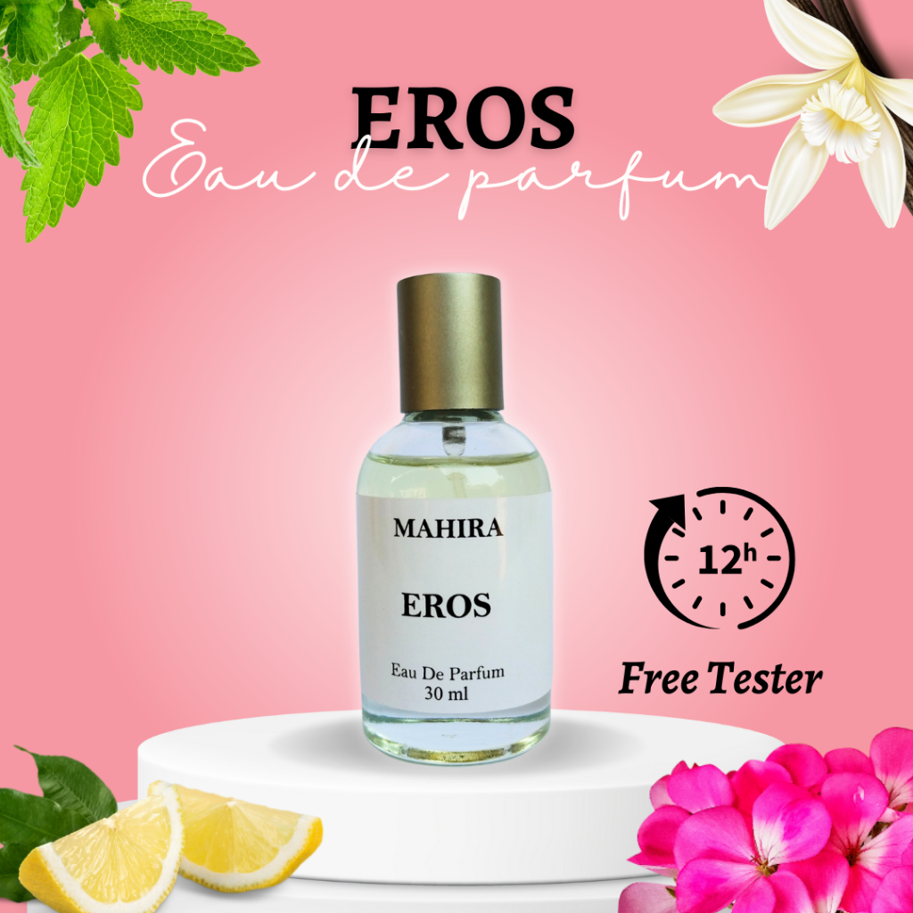 Mahira 30 Ml - Parfum Wanita Pria Tahan Lama Aroma  Maskulin, Mewah, Fresh Inspired By Versace Eros 