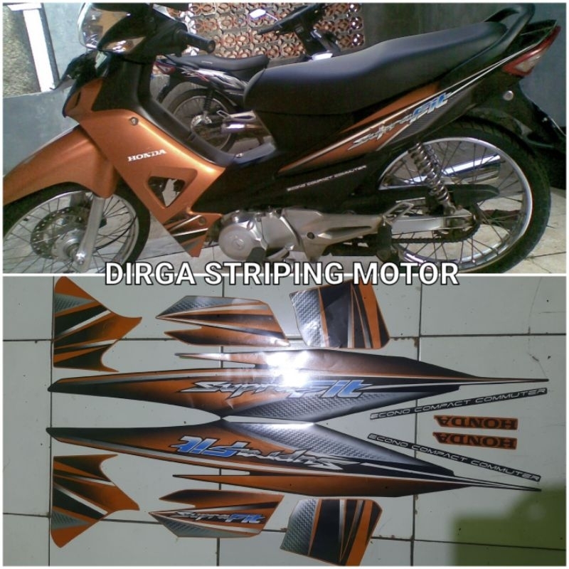 STIKER STRIPING LIST BODY MOTOR HONDA SUPRA FIT NEW 2006