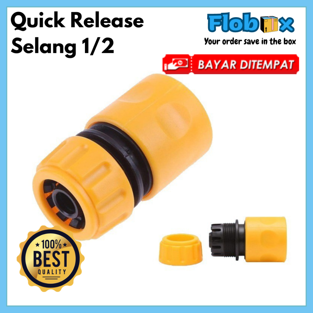 Quick Release Selang Air 1/2 Inch Konektor Sambungan Selang Air 1/2 Inch