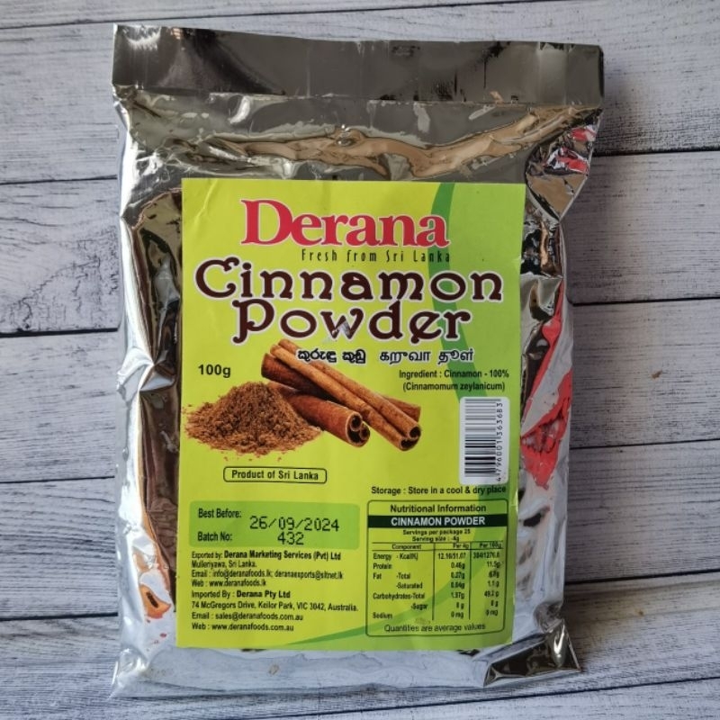 

CINNAMON POWDER 100gram KAYU MANIS SERBUK FRESH FROM SRILANKA