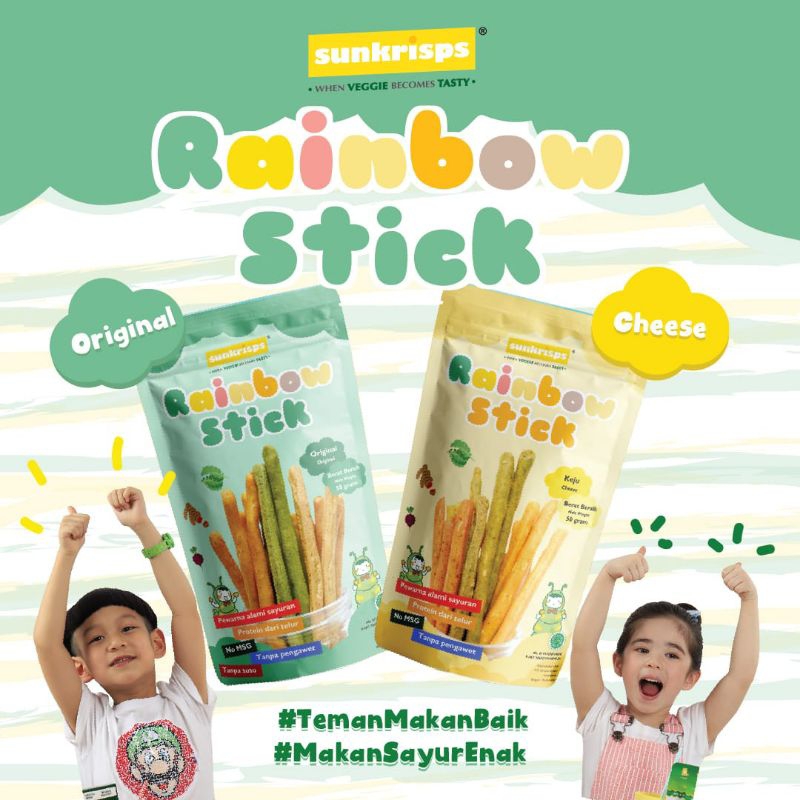 

Rainbow Stick Sunkrisps / Cemilan Stick