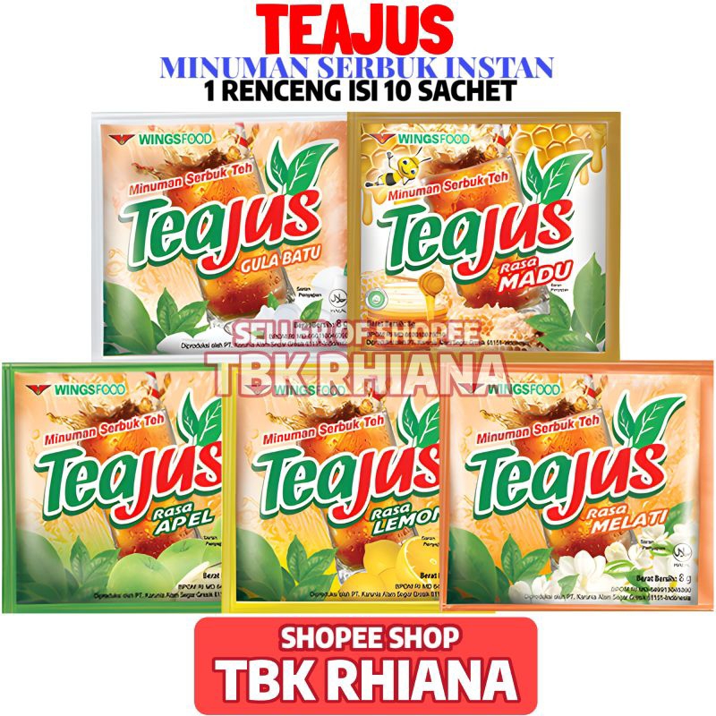 

Teajus Serbuk 1 Renceng Isi 10 Sachet