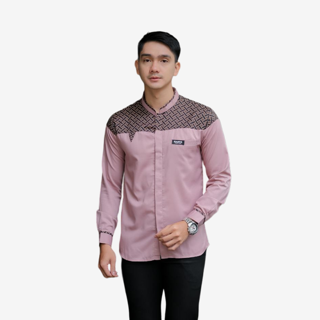 BARS CLOTH.CO Baju Koko Pria Dewasa Lengan Panjang Kemko Kurta Sultan Rabbani Bahan Katun Toyobo Pre
