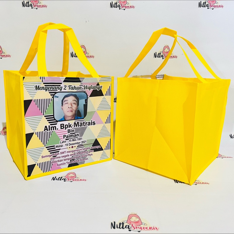 Tas Hajatan Souvenir Haul Mengenang Kematian Tas 40 Hari ,100 Hari, 1000 Hari, Tahlilan, Haul