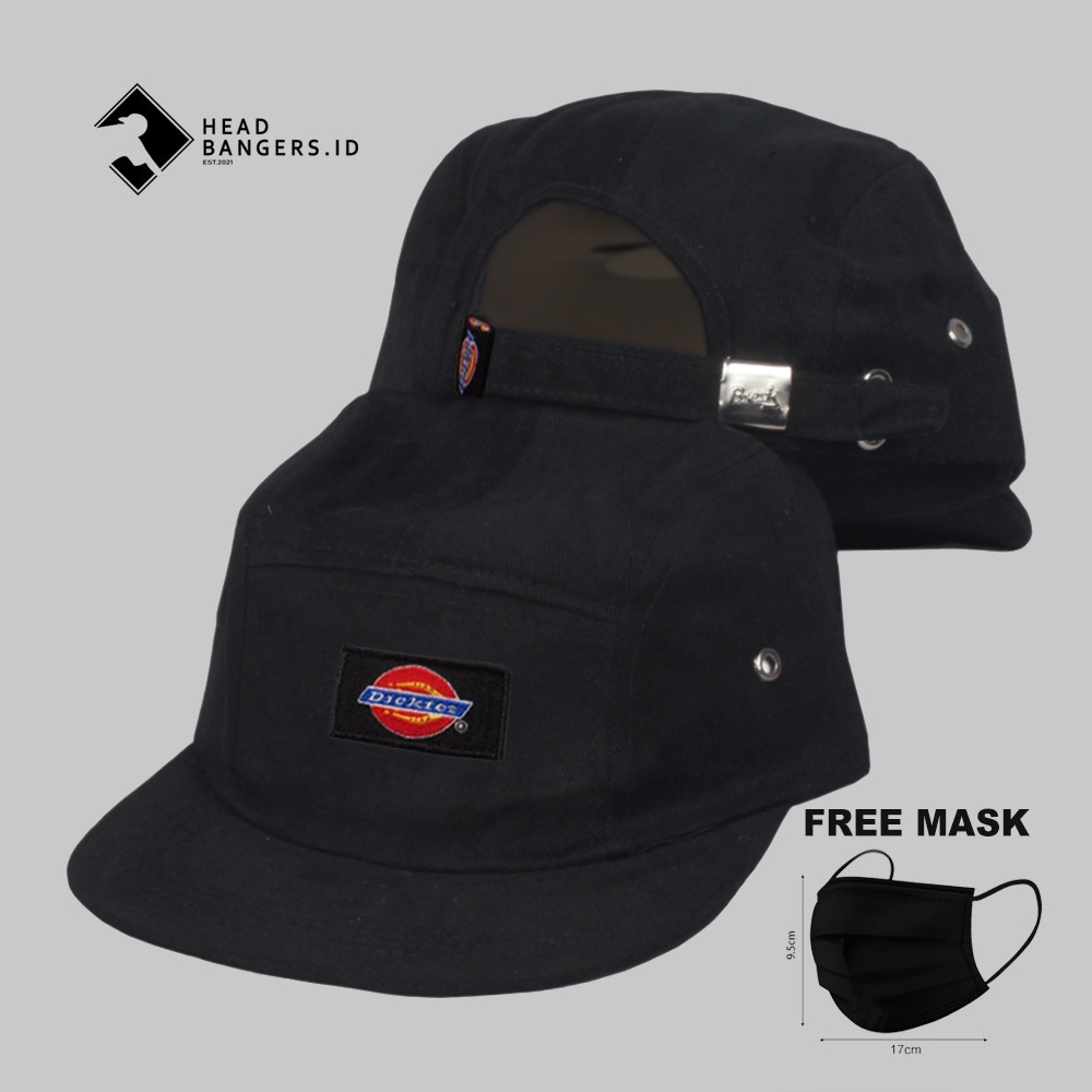 Topi 5 Panel Dickies Snapback Raffle