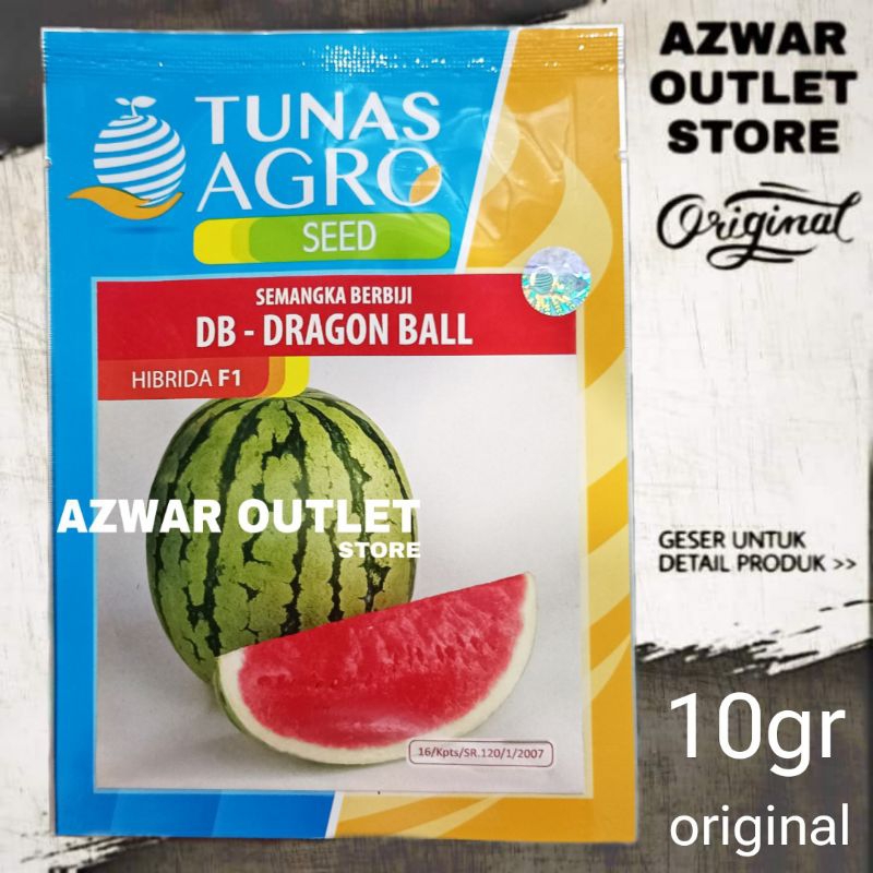 Benih bibit semangka Bulat DB - DRAGON BALL | ORIGINAL TUNAS AGRO