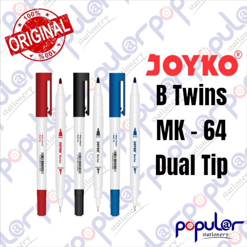 

Spidol Dual Tip Joyko B Twins MK - 64