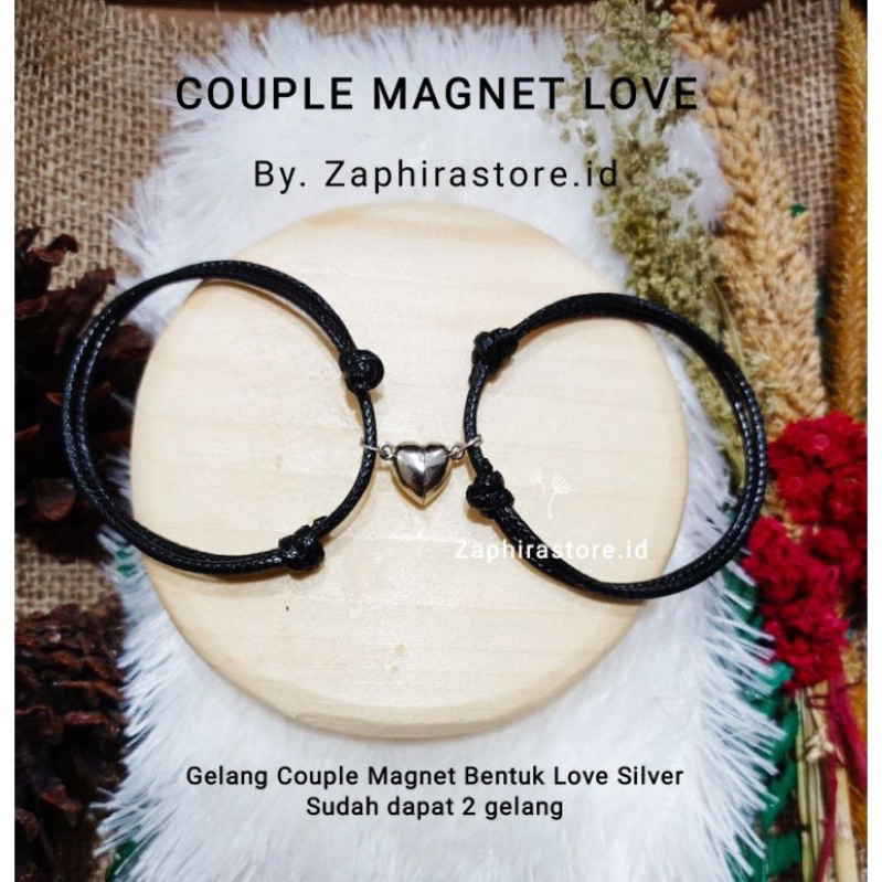 Gelang Couple magnet Love Sahabat Bestie(sepasang/2biji)