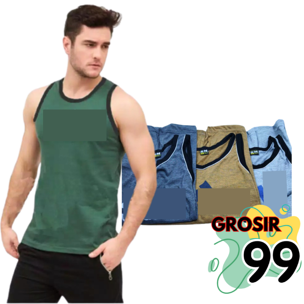 Kaos Dalam Pria Kaos Oblong Tanpa Lengan Pria C0nac