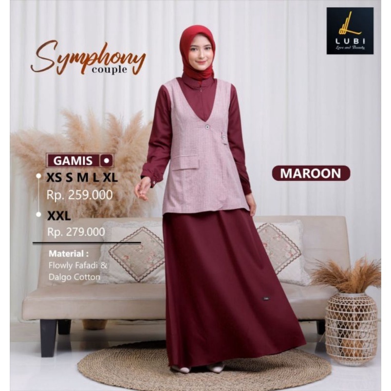 GAMIS SHYMPONI LUBI/GAMIS LUBI/GAMIS WANITA MUSLIM