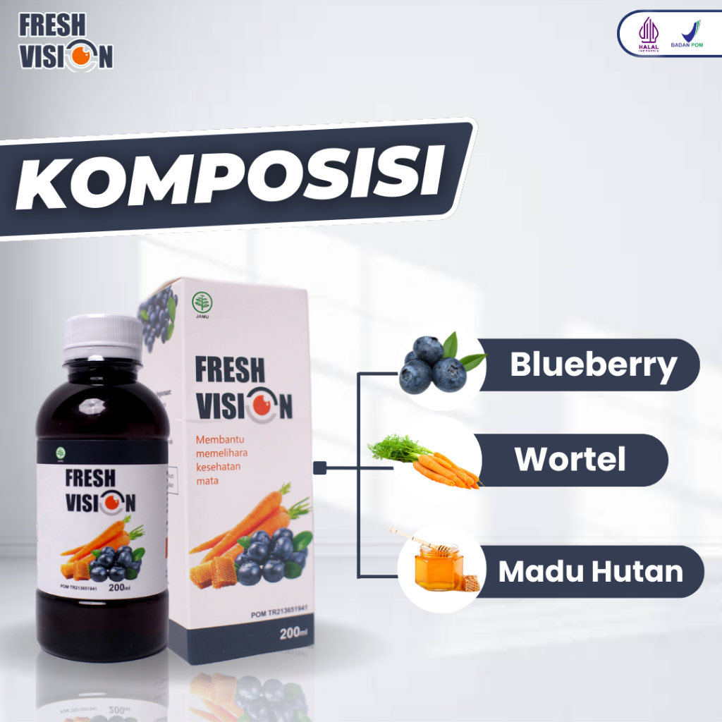 Paket 2 box Madu Fresh Original - Vision Fres Pres Fision Pision Multivitamin Ampuh Atasi Masalah Mata Cegah Mata Merah Kurangi Minus Pencegah Katarak Tajamkan Penglihatan Nutrisi Mata Isi 200ml