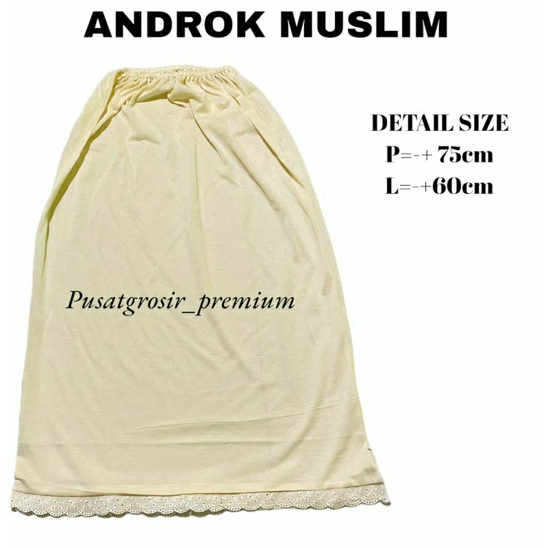 (HOME MADE) Androk Dalaman Wanita / Daleman rok Muslim Panjang / Handrok